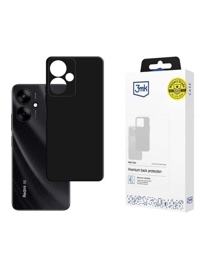 3mk Matt Case for Xiaomi Redmi 13C 5G - black
