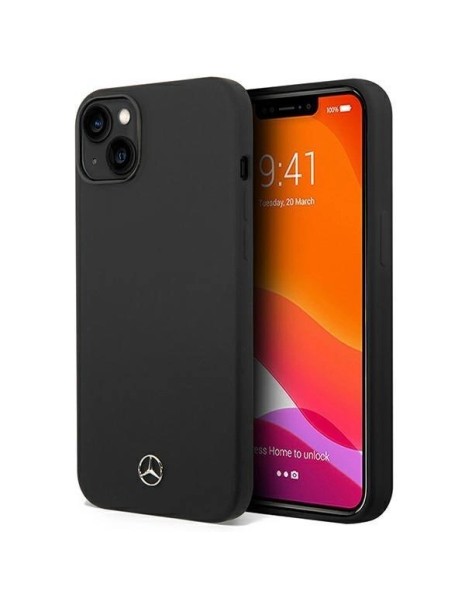 Mercedes Silicone Line case for iPhone 14 Plus - black Mercedes Silicone Line case for iPhone 14 Plus - black