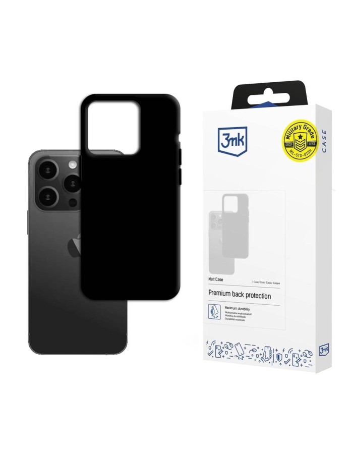Apple iPhone 15 Pro - 3mk Matt Case black