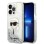 Karl Lagerfeld Glitter Karl&amp;#39;s Head case for iPhone 14 Pro Max - silver