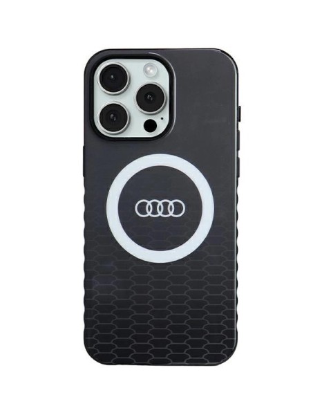 Audi IML Big Logo MagSafe case for iPhone 15 Pro Max - black