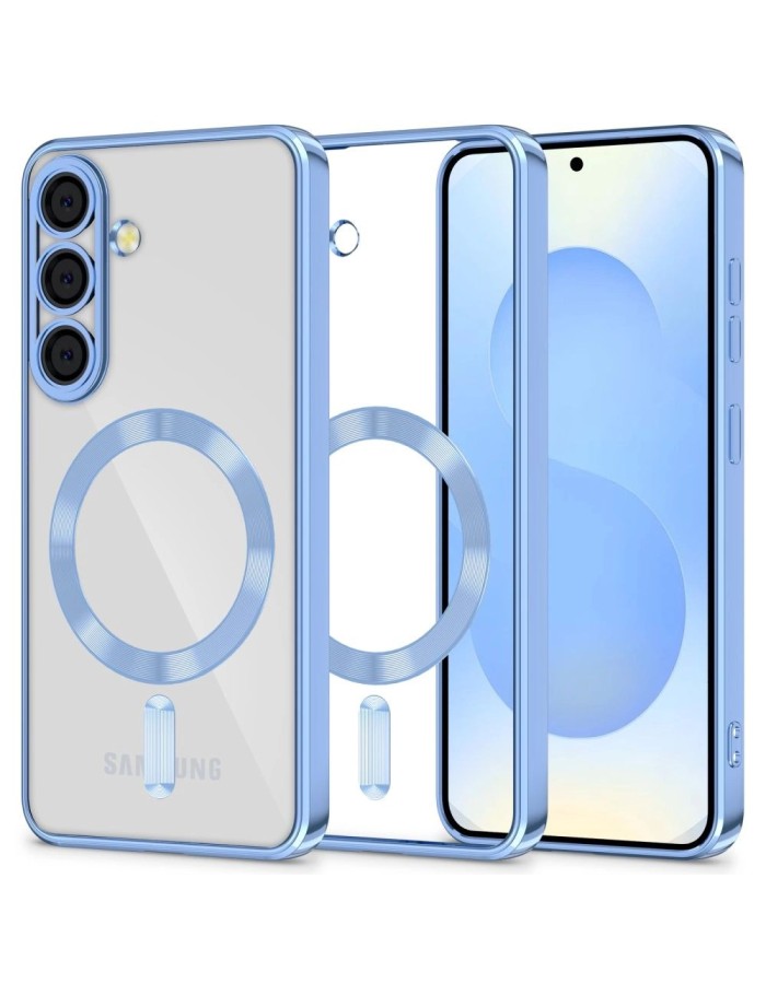 Tech-Protect MagFlex MagSafe Case for Samsung Galaxy S25 - Clear Blue Tech-Protect MagFlex MagSafe Case for Samsung Galaxy S25 - Clear Blue
