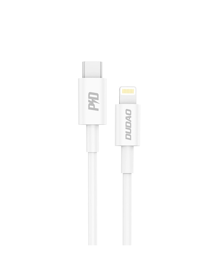 Dudao L6X USB-C - Lightning PD 20W 1m Cable - White Dudao L6X USB-C - Lightning PD 20W 1m Cable - White