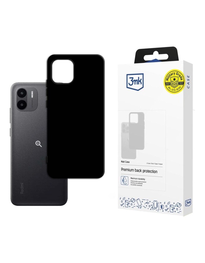 3mk Matt Case for Xiaomi Redmi A2 - Black