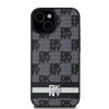 DKNY Leather Checkered Mono Pattern & Printed Stripes case for Samsung Galaxy S24+ - black DKNY Leather Checkered Mono Pattern & Printed Stripes case for Samsung Galaxy S24+ - black