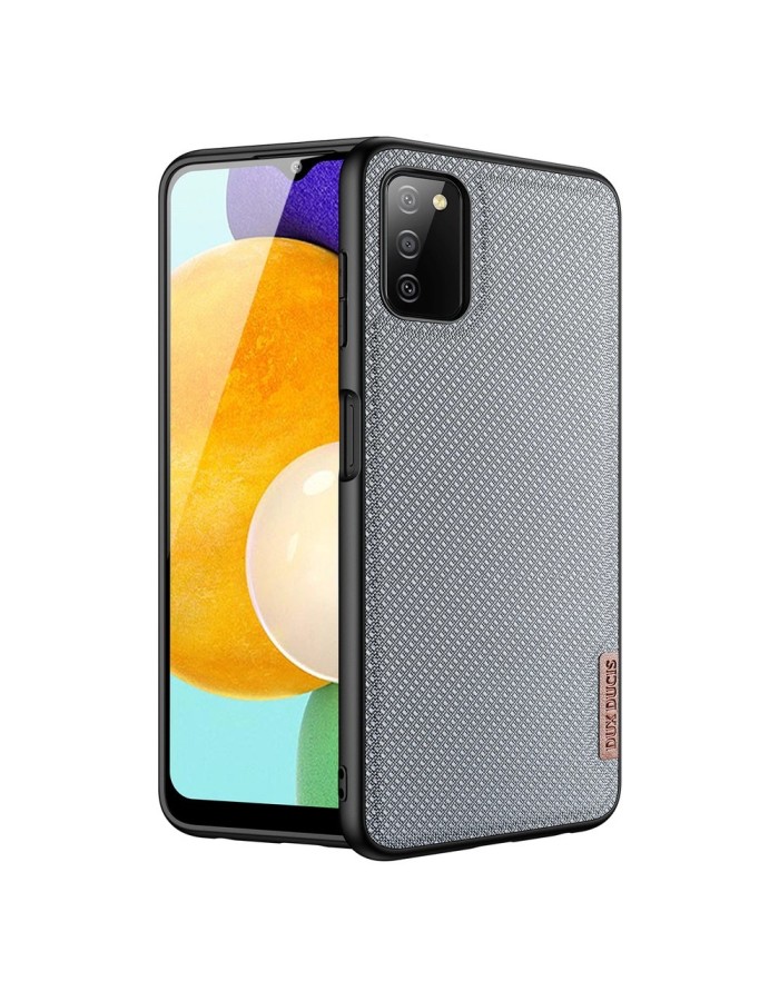 Dux Ducis Fino case covered with nylon material for Samsung Galaxy A03s gray Dux Ducis Fino case covered with nylon material for Samsung Galaxy A03s gray