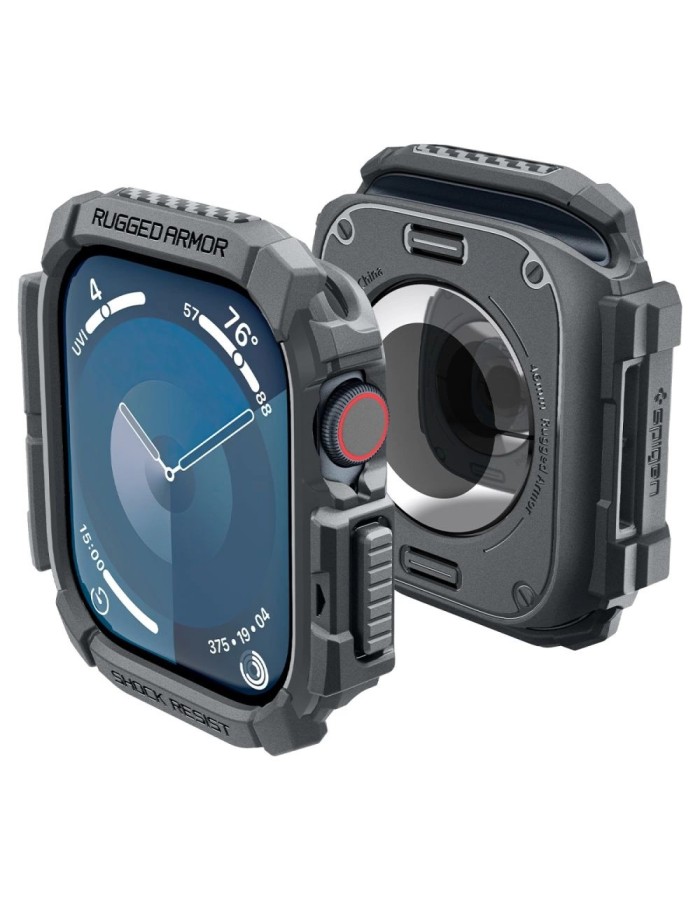 Spigen Rugged Armor Case for Apple Watch 10 46mm - Gray Spigen Rugged Armor Case for Apple Watch 10 46mm - Gray
