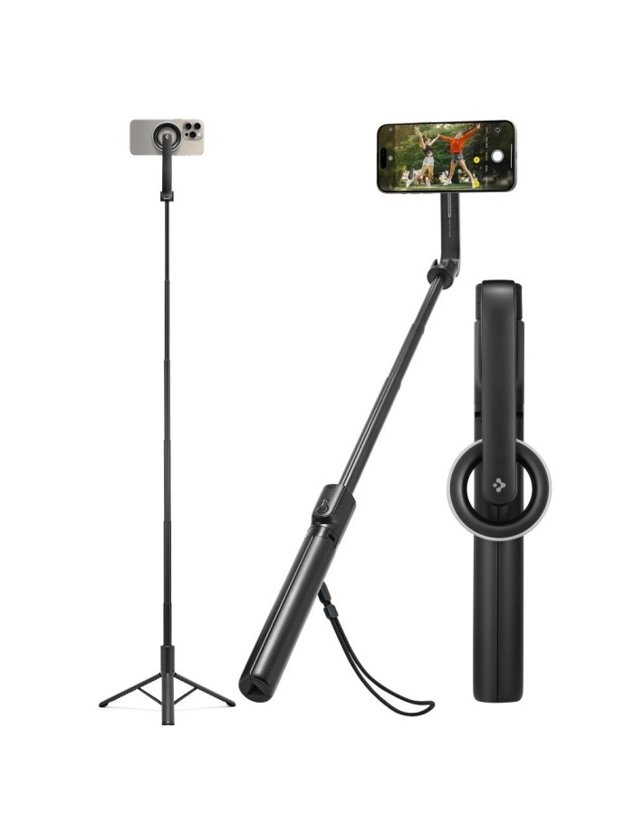 Selfie stick Spigen S580W MagSafe Bluetooth with tripod - black