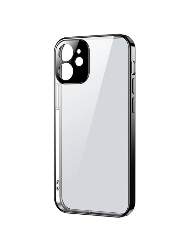 Joyroom New Beauty Series ultra thin case with electroplated frame for iPhone 12 mini black (JR-BP741)