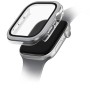 Uniq Voute Tempered Glass Case for Apple Watch 10 42 mm - Silver Uniq Voute Tempered Glass Case for Apple Watch 10 42 mm - Silver