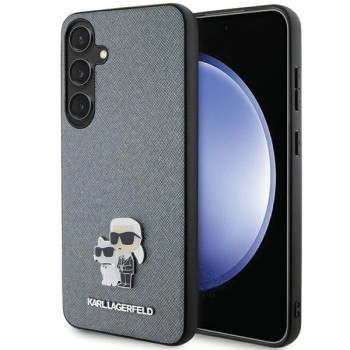 Karl Lagerfeld KLHCS24MPSAKCMPG S24+ S926 hardcase gray/gray Saffiano Karl &amp;amp; Choupette Metal Pin