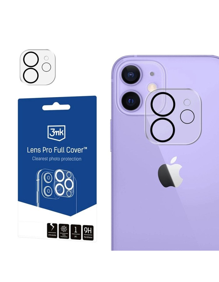 Apple iPhone 11/12 mini - 3mk Lens Pro Full Cover Apple iPhone 11/12 mini - 3mk Lens Pro Full Cover