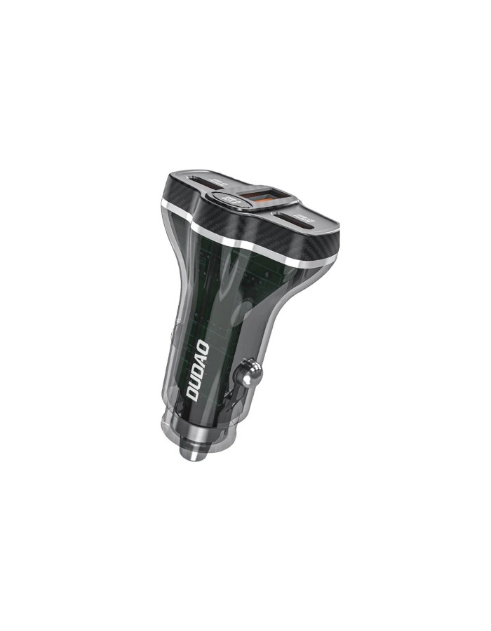 Dudao R78 78W Car Charger USB-C PD / 2xUSB-A QC - Black Dudao R78 78W Car Charger USB-C PD / 2xUSB-A QC - Black