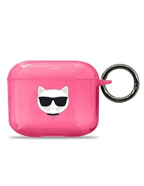 Karl Lagerfeld Choupette Case for AirPods 3 - Pink