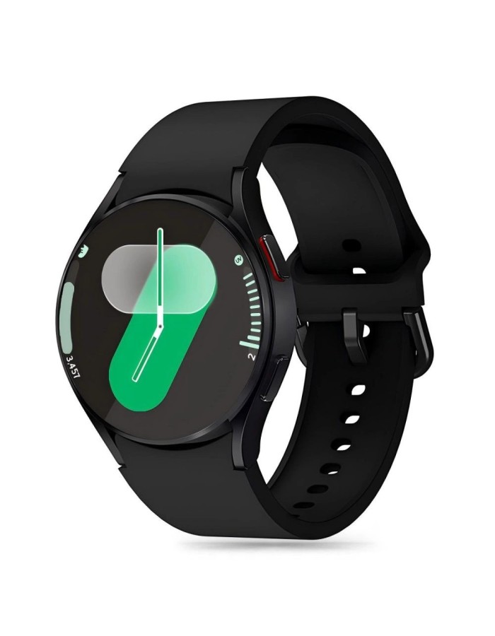 Tech-Protect Silicone Strap for Samsung Galaxy Watch 4 / 5 / 5 Pro / 6 / 7 / FE - Black