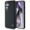 Mercedes Leather Horizontal Debossed Curves MagSafe Case for Samsung Galaxy S25 - Black