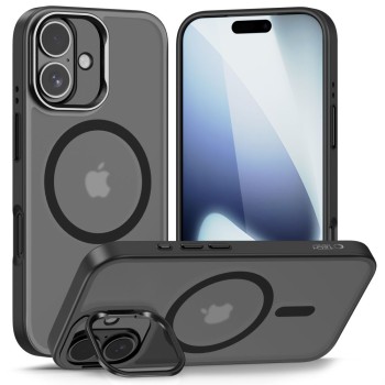 Tech-Protect MagStand MagSafe case for iPhone 17 - matte black Tech-Protect MagStand MagSafe case for iPhone 17 - matte black