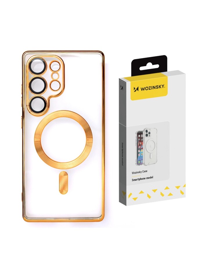 Wozinsky Electroplated Case with Magsafe for Samsung Galaxy S25+ - Gold