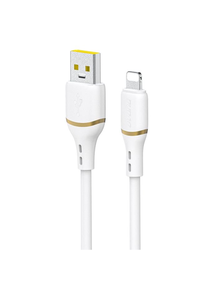 Dudao L25L USB-A - Lightning Cable 1m 30W with Soft Silicone Braid - White