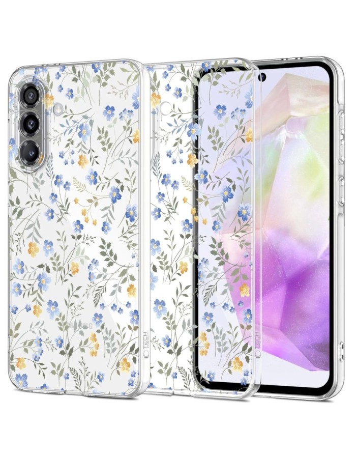 Tech-Protect FlexAir Case for Samsung Galaxy A36 5G - Daisies with Leaves