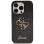Guess GUHCN61HG4SGK case for iPhone 11 / Xr - black Glitter Script Big 4G