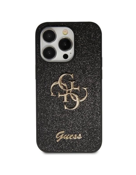 Guess GUHCN61HG4SGK case for iPhone 11 / Xr - black Glitter Script Big 4G Guess GUHCN61HG4SGK case for iPhone 11 / Xr - black Glitter Script Big 4G