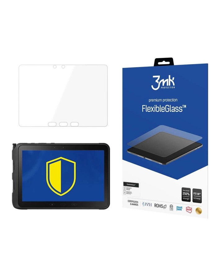 Hybrid glass 3mk FlexibleGlass™ on Samsung Galaxy Tab Active 4 Pro