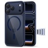 Tech-Protect Magpeak Magsafe CC Case for iPhone 17 Pro - Clear Navy Blue Tech-Protect Magpeak Magsafe CC Case for iPhone 17 Pro - Clear Navy Blue