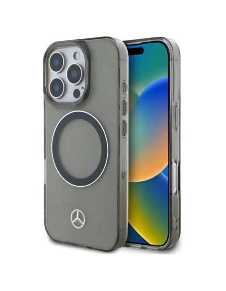 Mercedes Silver Ring MagSafe iPhone 16 Pro Case - Black Mercedes Silver Ring MagSafe iPhone 16 Pro Case - Black