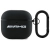 AMG Leather White Logo Case for AirPods 4 - Black / White AMG Leather White Logo Case for AirPods 4 - Black / White