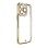 Fashion Case Cover for Xiaomi Redmi Note 11 Pro Gold Frame Gel Cover White