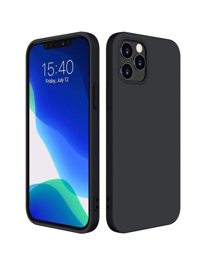 Silicone Case Soft Flexible Rubber Cover for Xiaomi Redmi Note 10 5G / Poco M3 Pro black