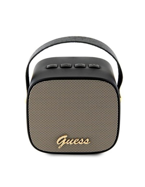 Guess Bluetooth speaker GUWSB2P4SMK Speaker mini black/black 4G Leather Script Logo with Strap Guess Bluetooth speaker GUWSB2P4SMK Speaker mini black/black 4G Leather Script Logo with Strap
