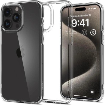 Spigen Ultra Hybrid Case for iPhone 15 Pro Max - Clear