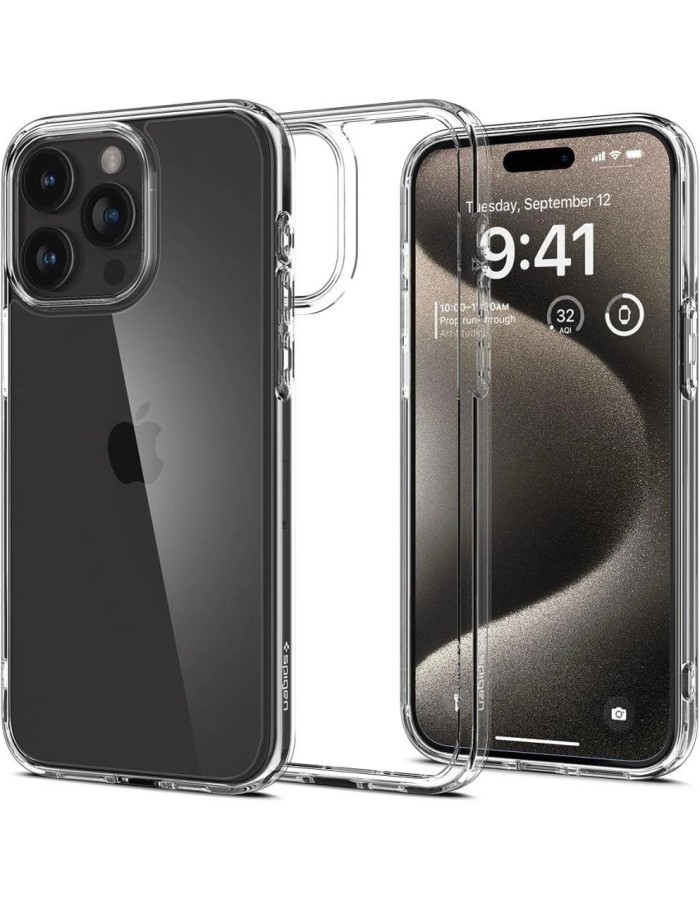 Spigen Ultra Hybrid Case for iPhone 15 Pro Max - Clear Spigen Ultra Hybrid Case for iPhone 15 Pro Max - Clear
