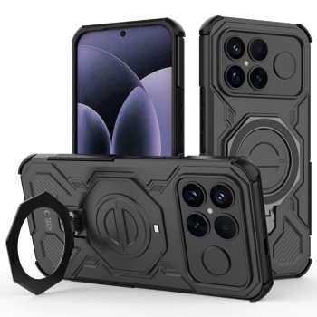 Tech-Protect TacticStand MagSafe case for Xiaomi Poco F8 Ultra - black Tech-Protect TacticStand MagSafe case for Xiaomi Poco F8 Ultra - black