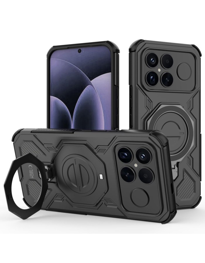 Tech-Protect TacticStand MagSafe case for Xiaomi Poco F8 Ultra - black Tech-Protect TacticStand MagSafe case for Xiaomi Poco F8 Ultra - black