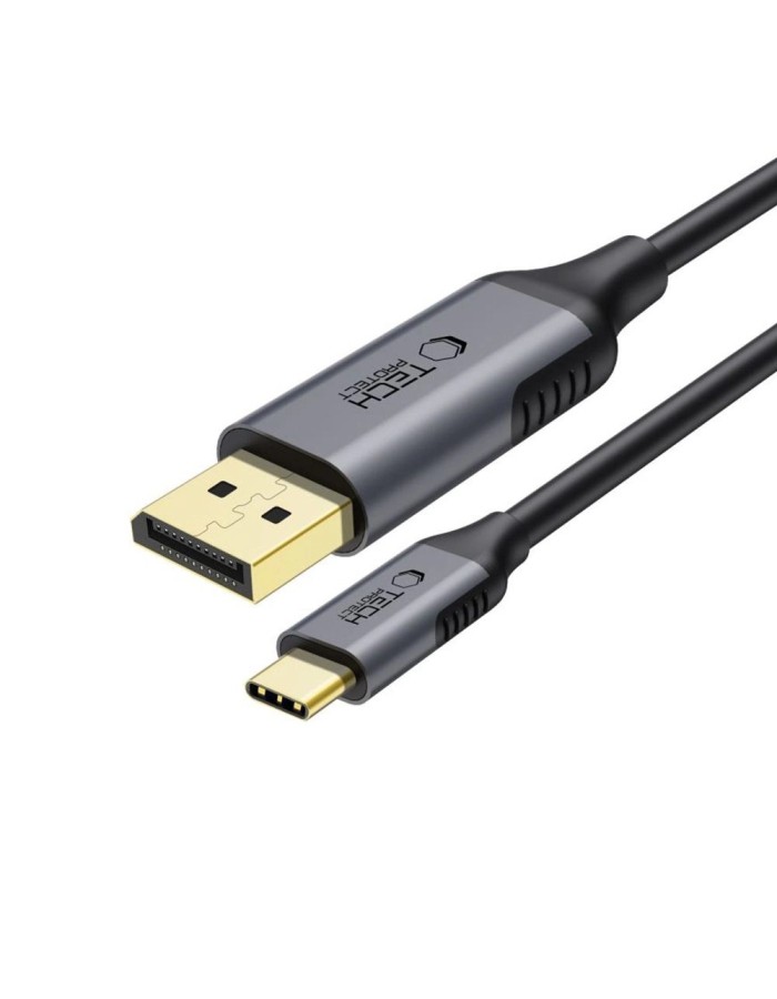 Tech-Protect UltraBoost USB-C to DisplayPort 1.4 8K 60Hz Cable 180cm - Black Tech-Protect UltraBoost USB-C to DisplayPort 1.4 8K 60Hz Cable 180cm - Black
