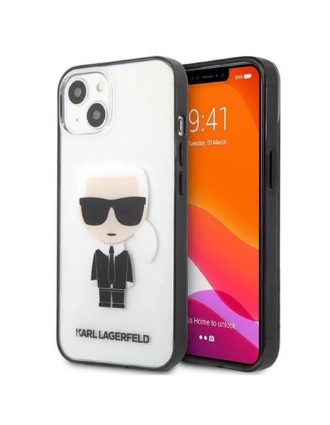 Karl Lagerfeld Iconik Karl Case for iPhone 13 mini - Transparent