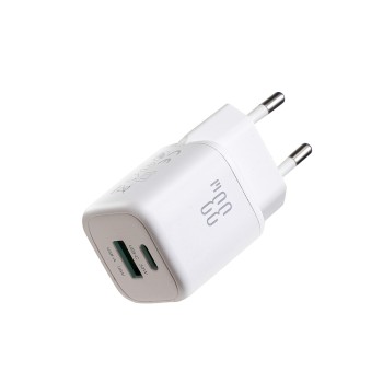 Joyroom JR-TG7 33W USB-A + USB-C Wall Charger - White Joyroom JR-TG7 33W USB-A + USB-C Wall Charger - White