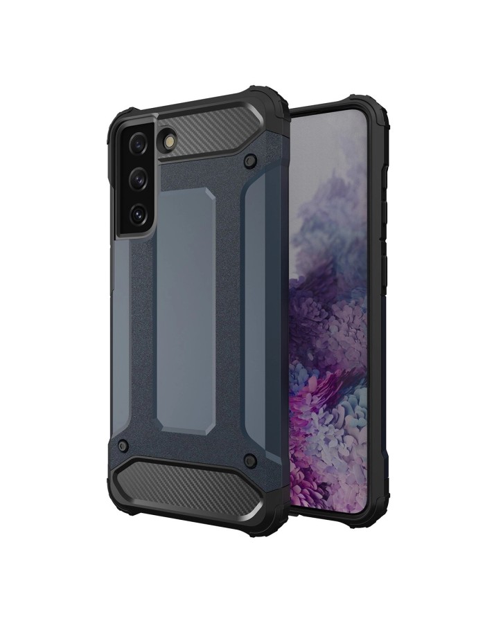 Hybrid Armor case for Samsung Galaxy S23 Ultra armored hybrid cover blue