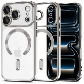 Tech-Protect MagFlex MagSafe Case for iPhone 17 Pro Max - Clear Silver Tech-Protect MagFlex MagSafe Case for iPhone 17 Pro Max - Clear Silver