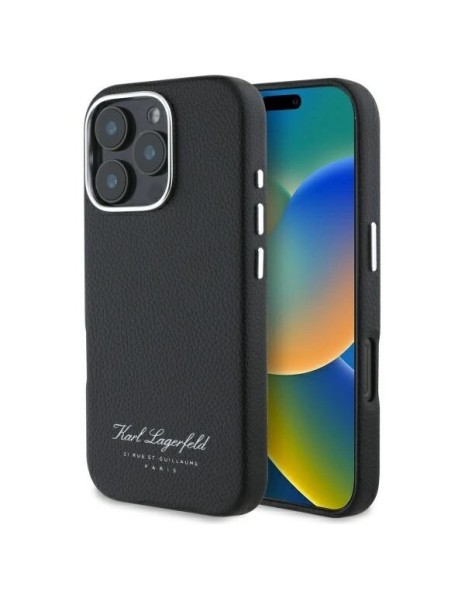 Karl Lagerfeld Hotel RSG iPhone 16 Pro Case - Black Karl Lagerfeld Hotel RSG iPhone 16 Pro Case - Black