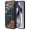 Guess Leather 4G Flowers Print Metal Classic Logo MagSafe Case for Samsung Galaxy S25 - Black