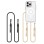 Tech-Protect FlexAir Chain MagSafe Case for iPhone 16 Pro Max - Clear + 2 Lanyards (Black and Taupe)