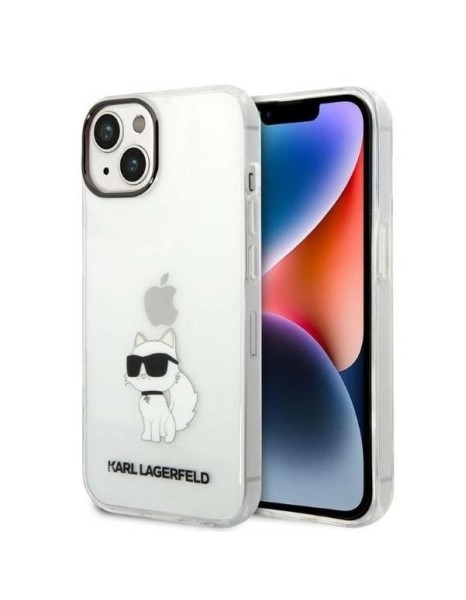 Karl Lagerfeld Ikonik Choupette case for iPhone 14 Plus - transparent
