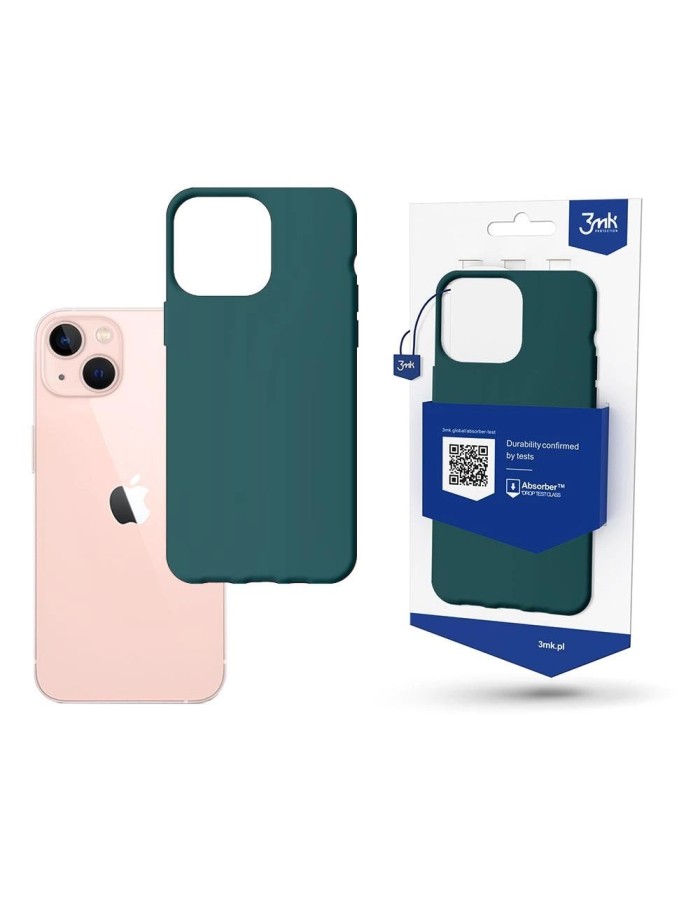 Case for iPhone 14 Plus from the 3mk Matt Case series - dark green
