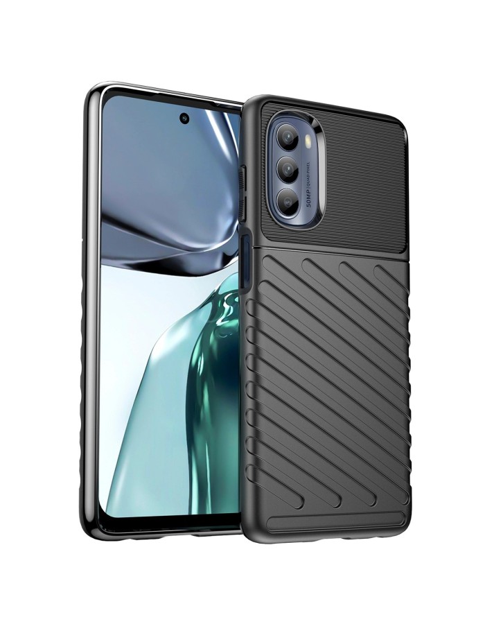 Thunder Case for Motorola Moto G62 5G silicone armor case black Thunder Case for Motorola Moto G62 5G silicone armor case black