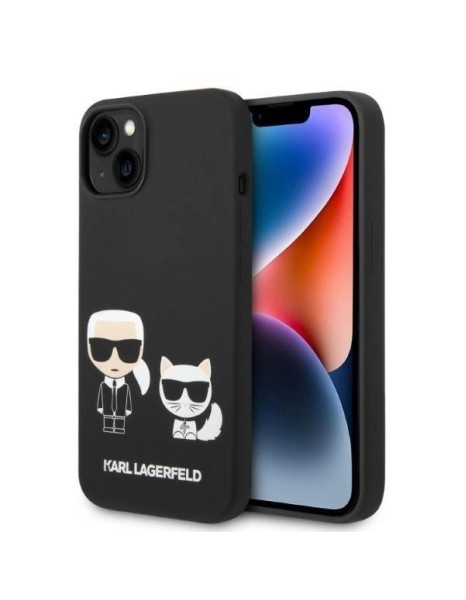 Karl Lagerfeld KLHMP14MSSKCK iPhone 14 Plus 6.7 "hardcase black / black Liquid Silicone Karl &amp;amp; Choupette Magsafe