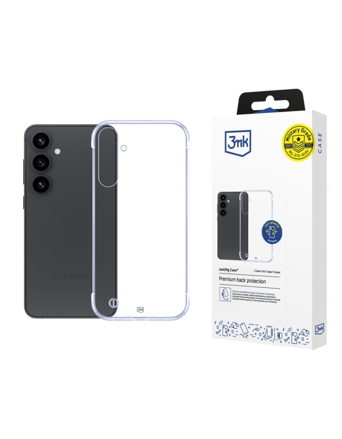 3mk Just20g Clear Case for Samsung Galaxy S25+ - transparent